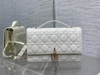DIOR MY 24 TOP HANDLE BAG WHITE LAMBSKIN