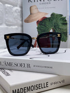 Celine TRIOMPHE SUNGLASSES 548591 IN BLACK ACETATE