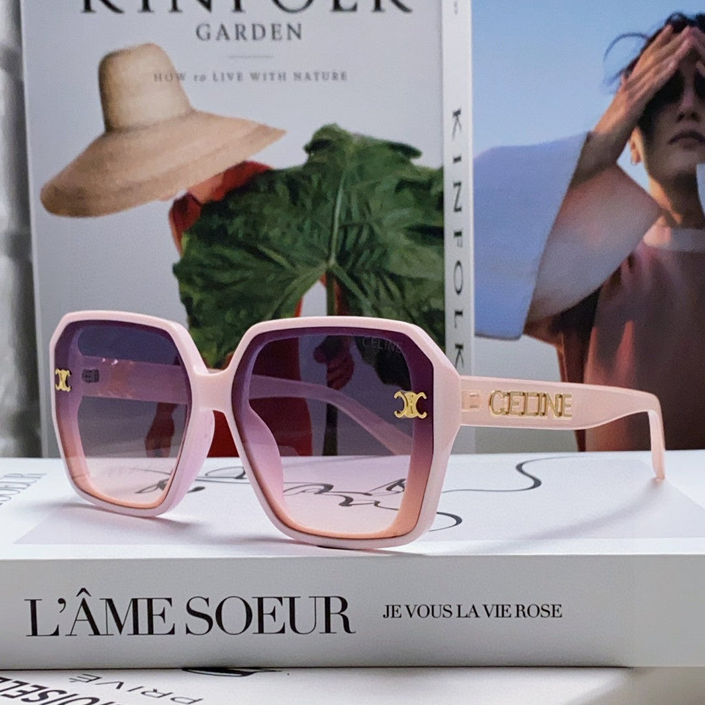Celine TRIOMPHE SUNGLASSES 548592 IN PINK ACETATE
