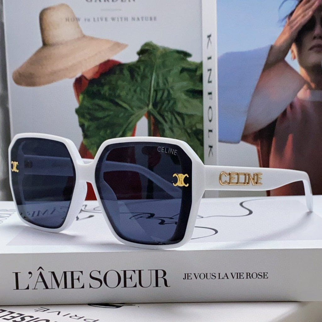 Celine TRIOMPHE SUNGLASSES 548594 IN WHITE ACETATE