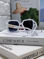 Celine TRIOMPHE SUNGLASSES 548594 IN WHITE ACETATE