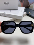 Celine TRIOMPHE SUNGLASSES 548595 IN BLACK ACETATE