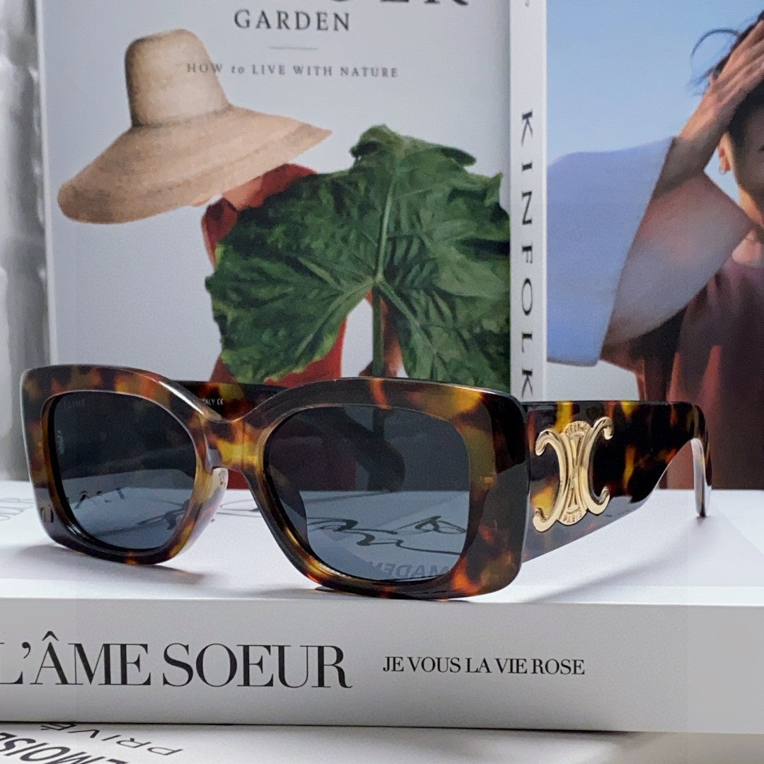 Celine TRIOMPHE SUNGLASSES 548600 IN DARK HAVANA ACETATE