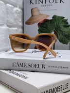 Celine TRIOMPHE SUNGLASSES 552774 IN CARAMEL ACETATE TEXT LOGO