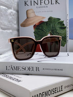 Celine TRIOMPHE SUNGLASSES 552774 IN BABY PINK ACETATE TEXT LOGO