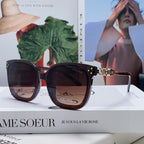 Celine TRIOMPHE SUNGLASSES 573248 IN BROWN ACETATE METAL LOGO