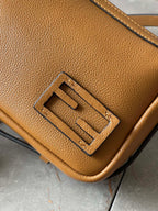 FENDI SIMPLY MINI 22 IN BRONZE BROWN GRAINED CALFSKIN