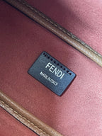 FENDI SIMPLY MINI 22 IN BRONZE BROWN GRAINED CALFSKIN