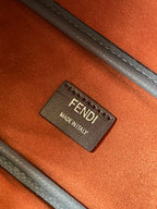 FENDI SIMPLY MINI 22 IN FIORD BLUE GRAINED CALFSKIN