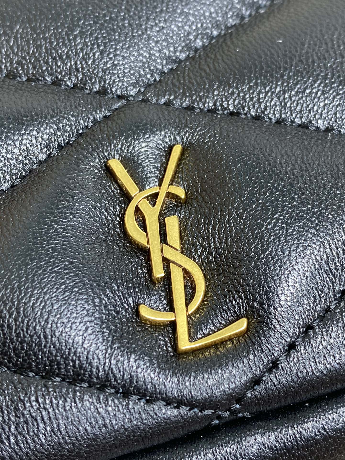 Saint Laurent SADE HOBO 21 IN BLACK LAMBSKIN GOLD HARDWARE