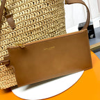 Saint Laurent YSL LE 37 20CM BEIGE RAFFIA BUCKET BAG