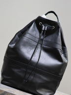 Saint Laurent RIVE GAUCHE BACKPACK 49 IN BLACK CALFSKIN