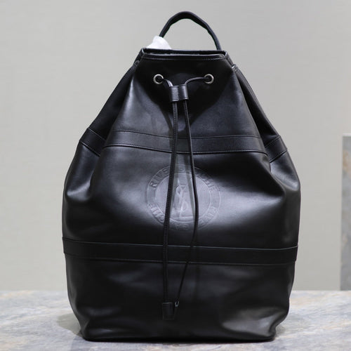 Saint Laurent RIVE GAUCHE BACKPACK 49 IN BLACK CALFSKIN