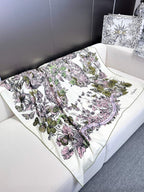 DIOR SQUARE SCARF 140 CM IN COLORFUL CASHMERE AND SILK 403836