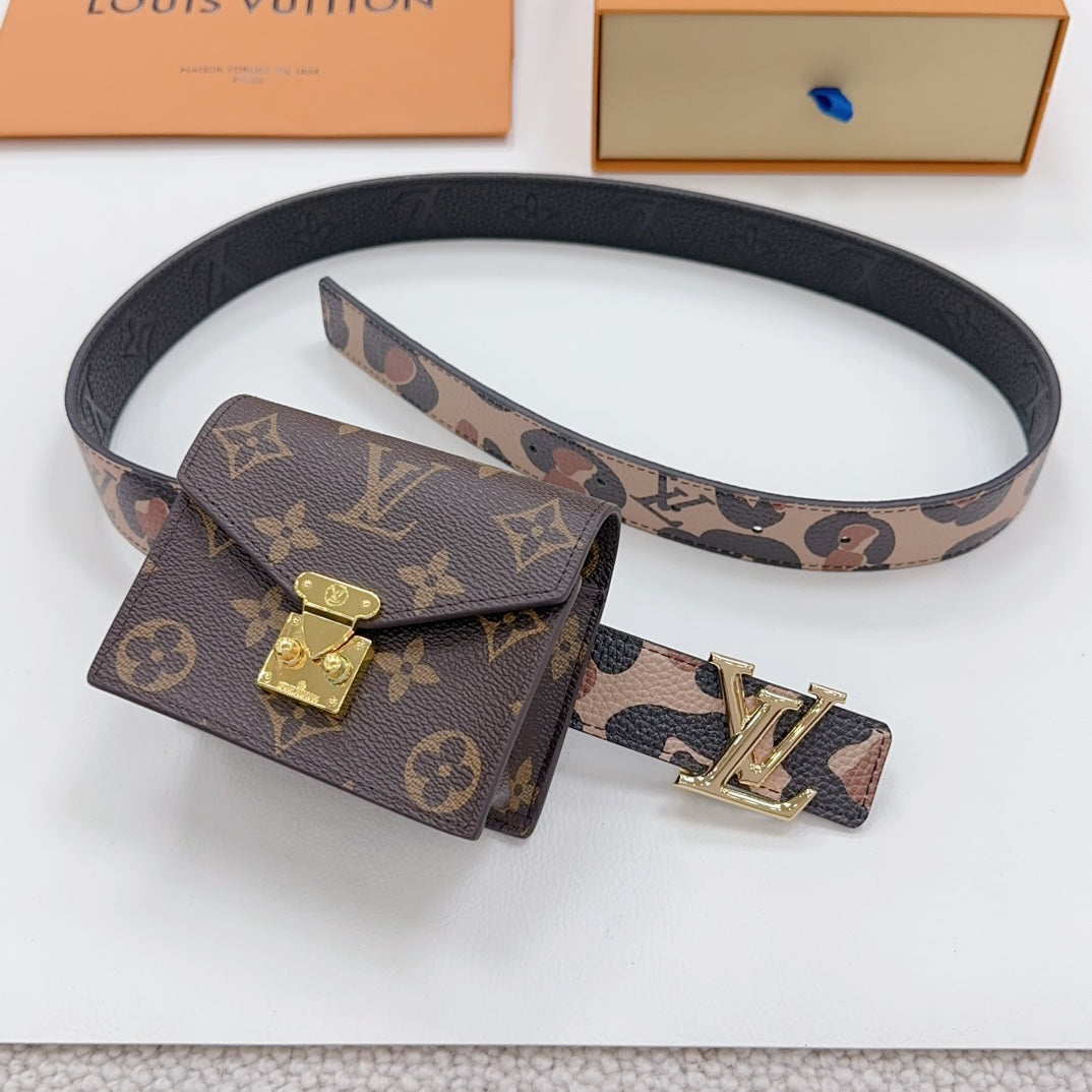 Louis Vuitton Metis Belt Bag 30 Camo Pattern Brown Monogram