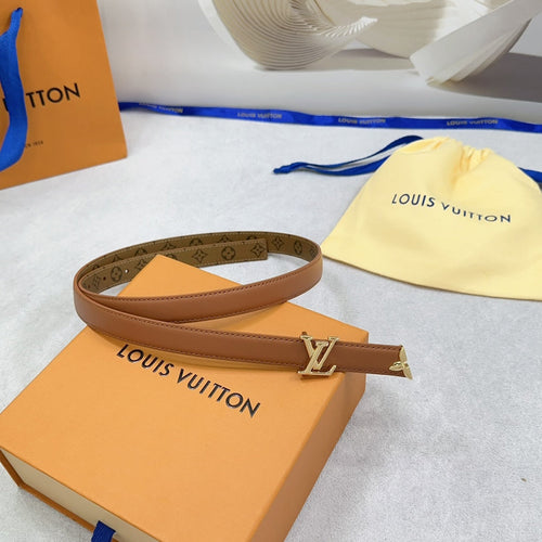 Louis Vuitton Pretty 20mm Reversible Belt Brown Calfskin
