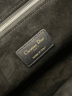 DIOR medium book tote 36 black lambskin gold hardware
