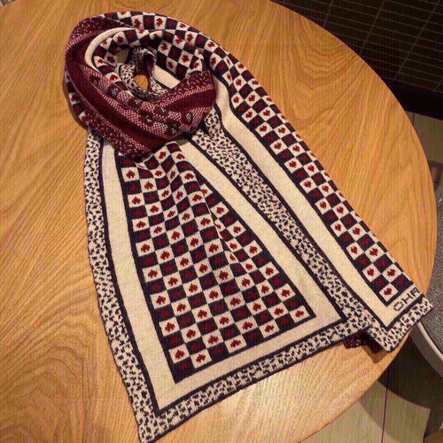 DIOR CLASSIC SCARF 180 CM IN COLORFUL WOOL 418256