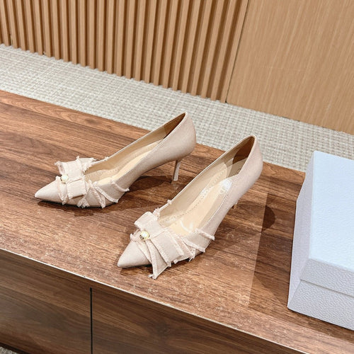 DIOR a DIORable pump 80 beige grosgrain lambskin