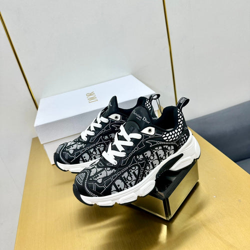 DIOR Chrono Sneaker 40mm In Black Mesh Fabric 994574