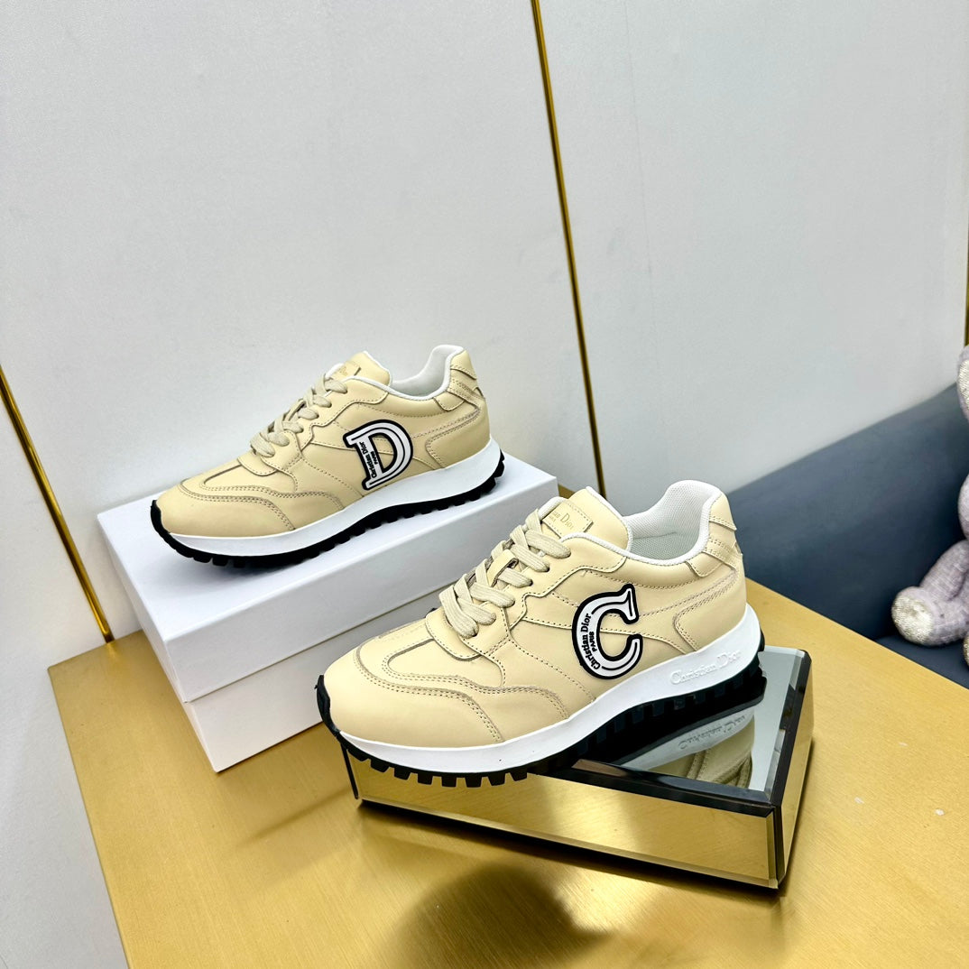 DIOR C'est  DIOR Sneaker Light Yellow Cowhide 111738
