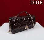 DIOR my mini 21 wine red patent calfskin