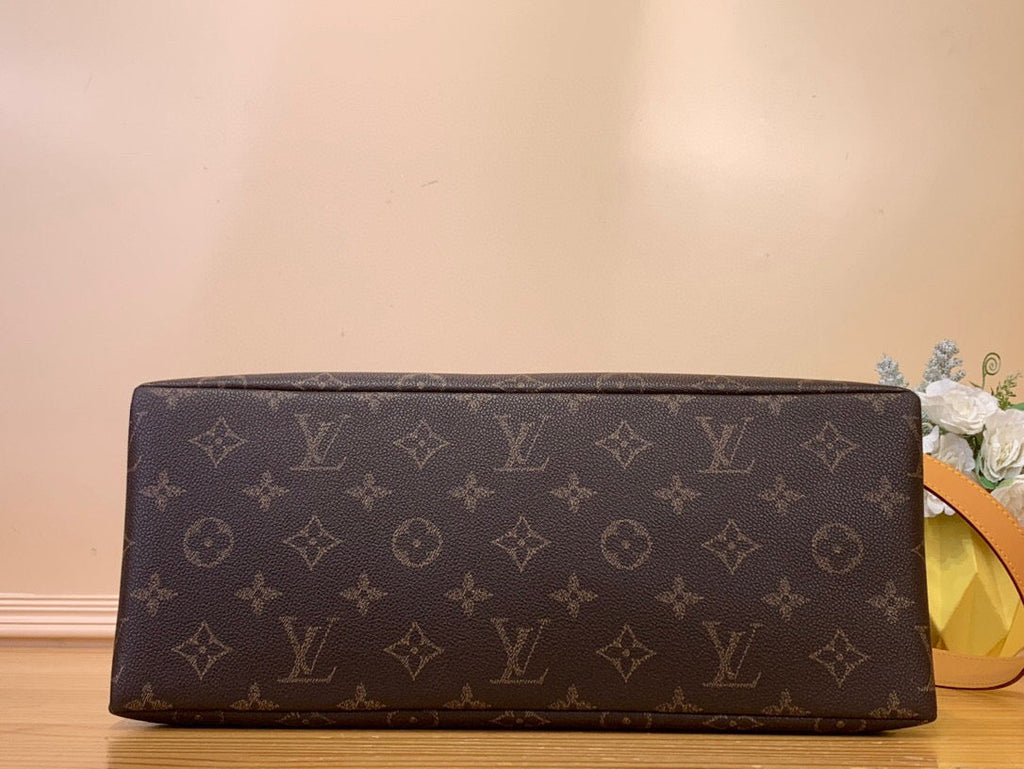 Louis Vuitton Shopper Tote MM 40cm Brown Monogram Calfskin 205583