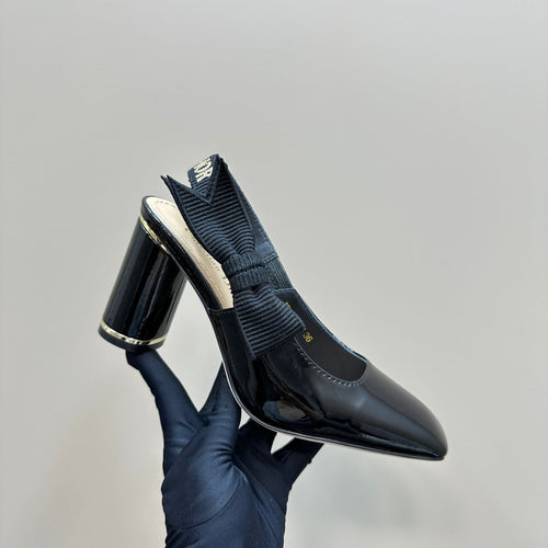 DIOR Miss  DIOR Paris Slingback Pump In Black Glossy Cowhide 998870