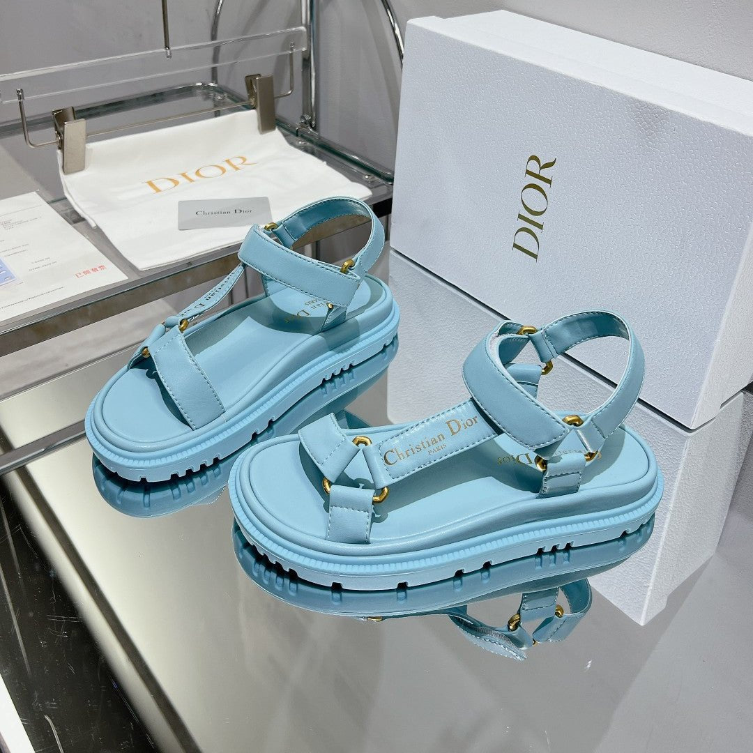 DIOR D-Wave Sandal In Could Blue Cowhide 100749