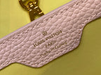 Louis Vuitton capucines mm 31.5 yellow taurillon leather gold hardware