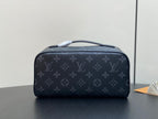 Louis Vuitton TOILETRY BAG 24 IN BLACK MONOGRAM ECLIPSE CANVAS