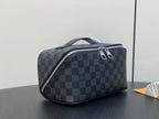 Louis Vuitton TOILETRY BAG 24 IN BLACK DAMIER GRAPHITE CANVAS