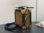 Louis Vuitton MINI SQUARE TRUNK 17 DOG PRINT IN BROWN MONOGRAM REVERSE CANVAS
