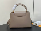 Louis Vuitton CAPUCINES BB 27 IN KHAKI BROWN TAURILLON