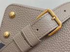 Louis Vuitton CAPUCINES MINI 21 IN KHAKI BROWN TAURILLON