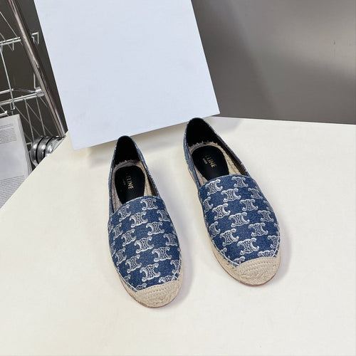 Celine CELINE Espadrillas Loafers Blue Denim 285935