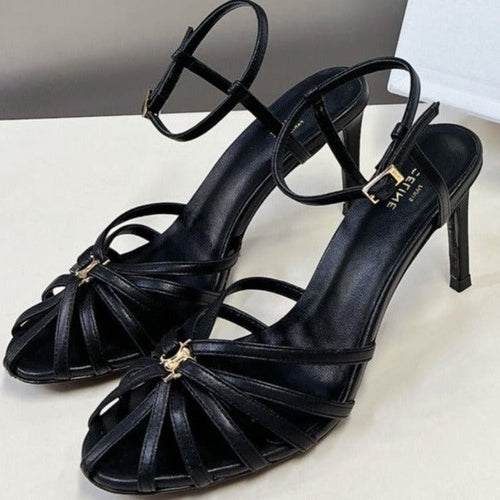 Celine RIOMPHE SANDAL IN LAMBSKIN BLACK