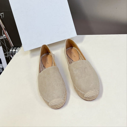 Celine CELINE Espadrillas Loafers Beige Suede 285937