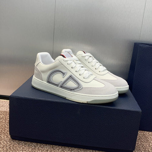 DIOR homme white calfskin grey suede