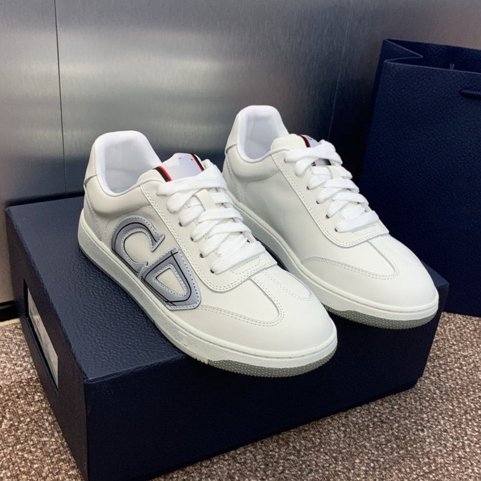 DIOR homme white grey calfskin