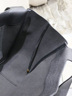 Saint Laurent LE 5 À 7 BEA TOTE BAG 50 IN BLACK LAMBSKIN GOLD LOGO