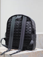 Saint Laurent BACKPACK 37 IN BLACK PLAID NYLON