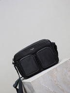 Saint Laurent CITY CAMERA BAG 24 IN BLACK ECONYL