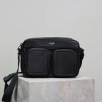 Saint Laurent CITY CAMERA BAG 24 IN BLACK ECONYL