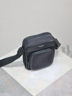 Saint Laurent CITY MINI CAMERA BAG 18 IN BLACK ECONYL