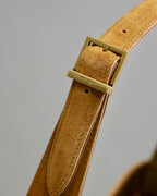 Saint Laurent LE 5 À 7 BAG  25 IN BRONZE BROWN SUEDE COPPER LOGO