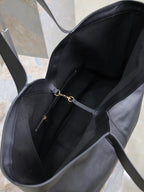 Saint Laurent TOTE BAG 50 IN BLACK CALFSKIN
