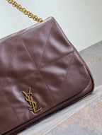 Saint Laurent JAMIE 4.3 LARGE BAG 43 IN WINE RED LAMBSKIN GOLD HARDWARE