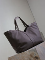 Saint Laurent TOTE BAG 50 IN BRUNETTE BROWN CALFSKIN
