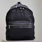 Saint Laurent CITY BACKPACK 35 IN BLACK CANVAS